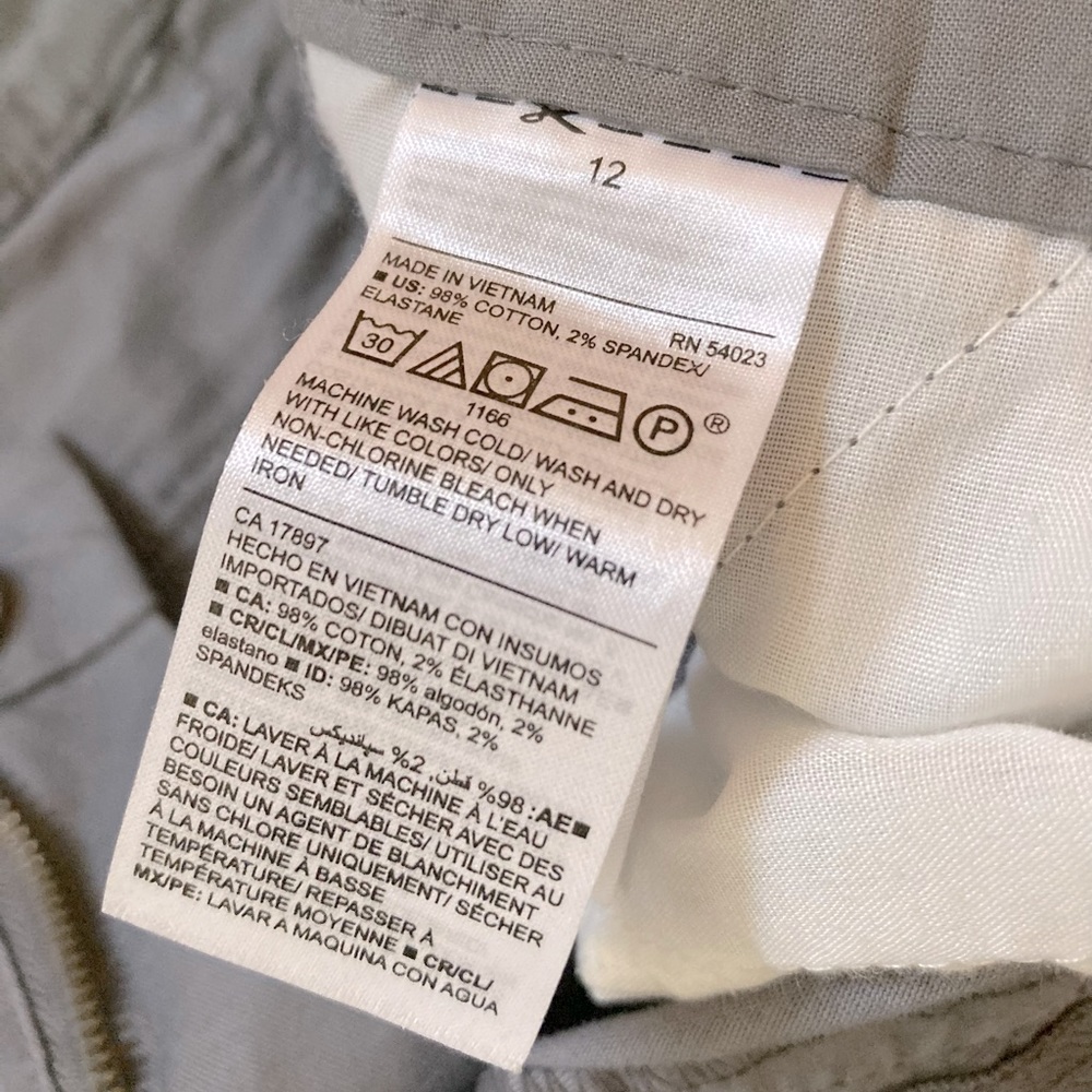 Grey Twill Midrise Old Navy Shorts